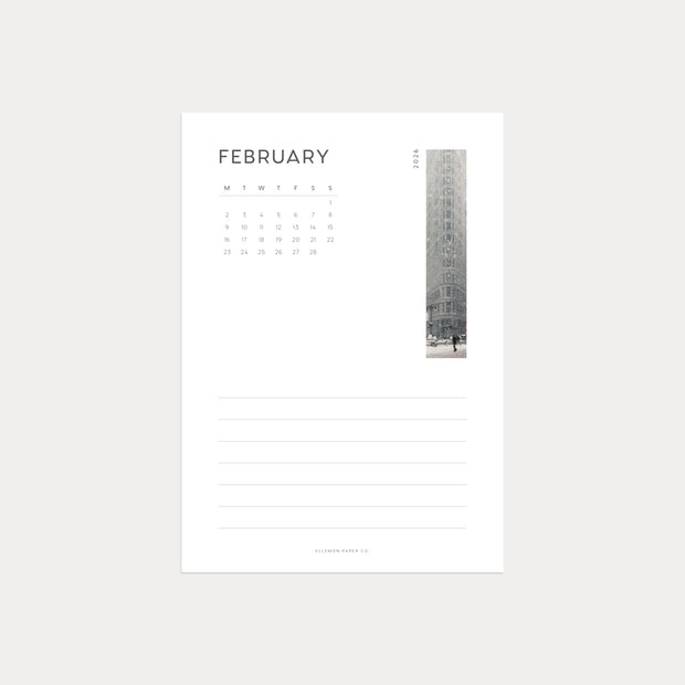 PRESALE: 2026 Monthly Calendar Desk Card Set (3.5" x 5")