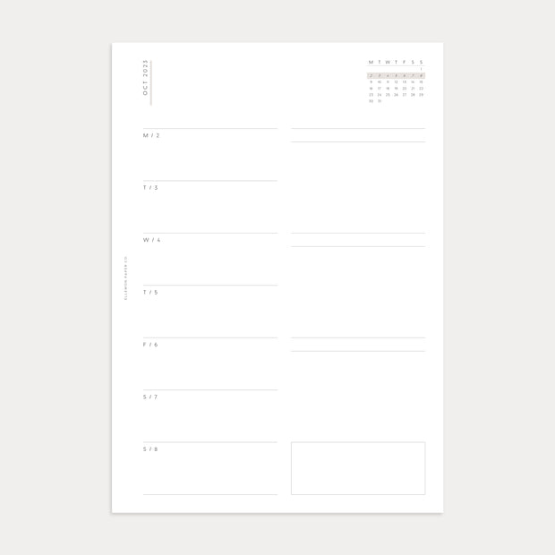 2023 Daily Planner | Oct