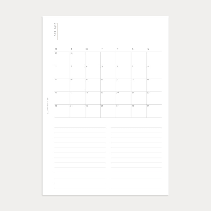 2023 Weekly Planner | Q4 (Oct - Dec)