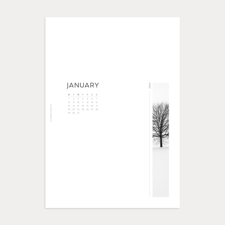 2024 Monthly Cover Pages with Mini Calendar (Jan - Dec 2024)