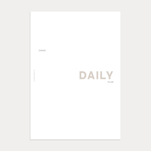 2025 Daily Planner with Weekly Overview (Apr - Dec 2025)
