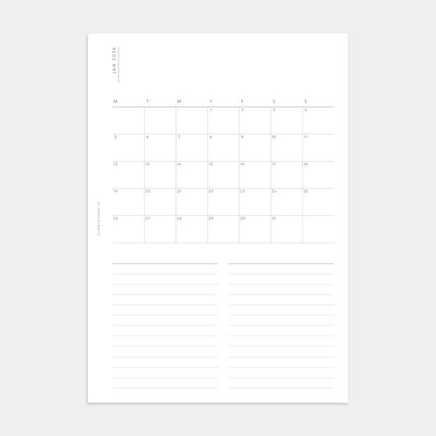 PRESALE: 2026 Weekly Planner with Monthly Overview
