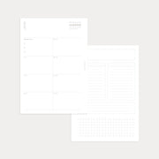 2025 Weekly Planner with Monthly Overview (Apr - Dec 2025)