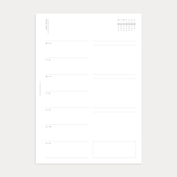 PRESALE: 2026 Daily Planner with Weekly Overview