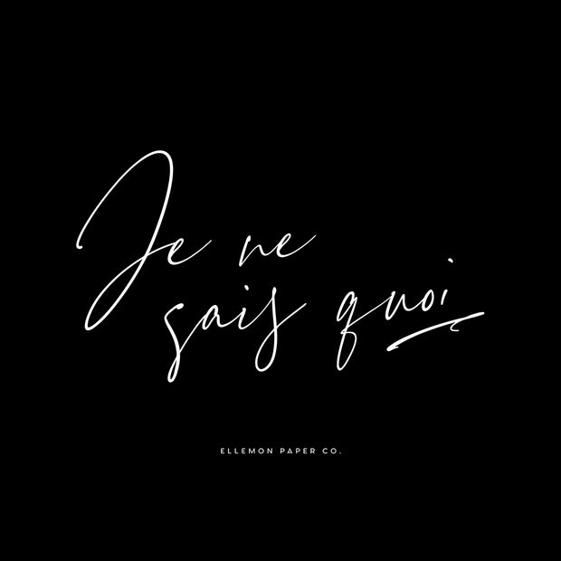 JE NE SAIS QUOI Petite Market Bag (Black)