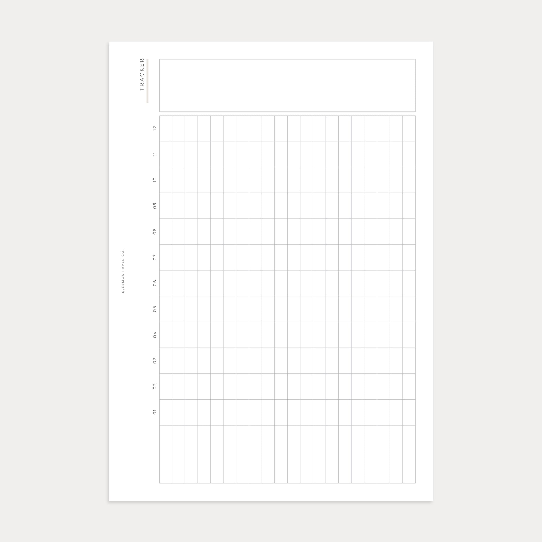 Monthly Stats Tracker – Ellemon Paper Co.