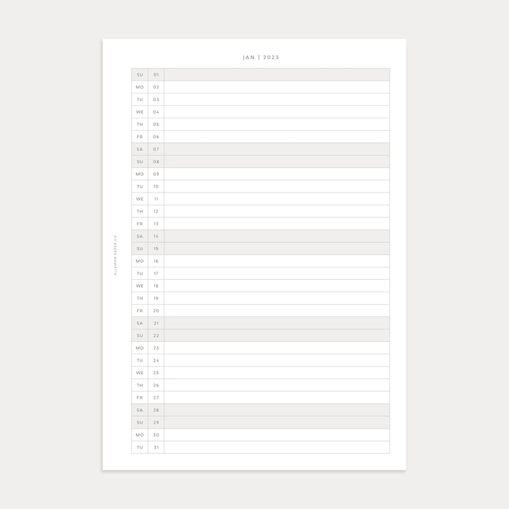 2023 Yearly Planner