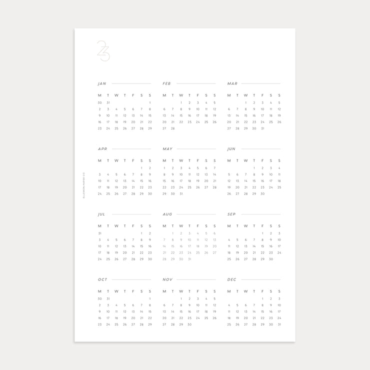 2023 Yearly Planner