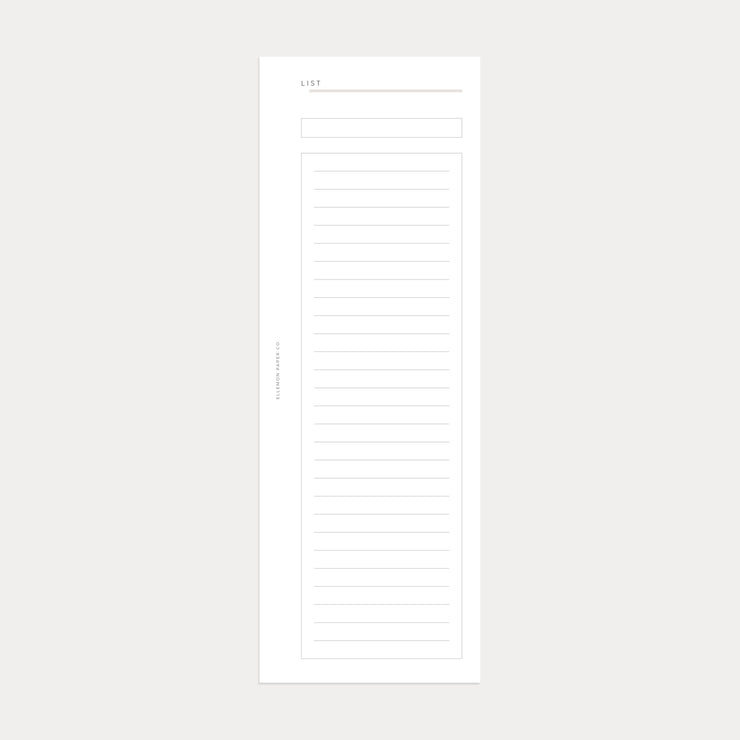 Half Sheets | List No. 2