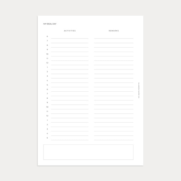 Ideal Week + Day Inserts