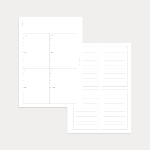 Meals + Groceries No. 1 (on 2 Pages)