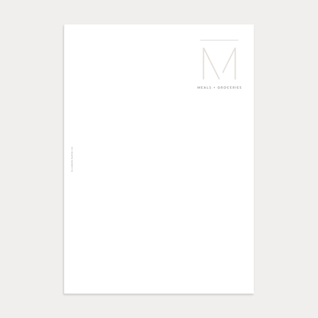 Meals + Groceries No. 1 (on 2 Pages)