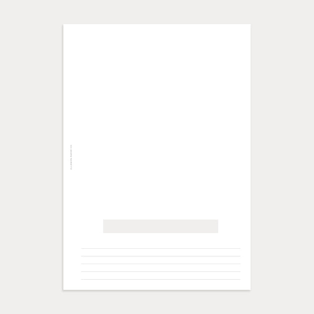 Empty Chapter Paper Blank Section/Subject Cover Pages – Ellemon Paper Co.