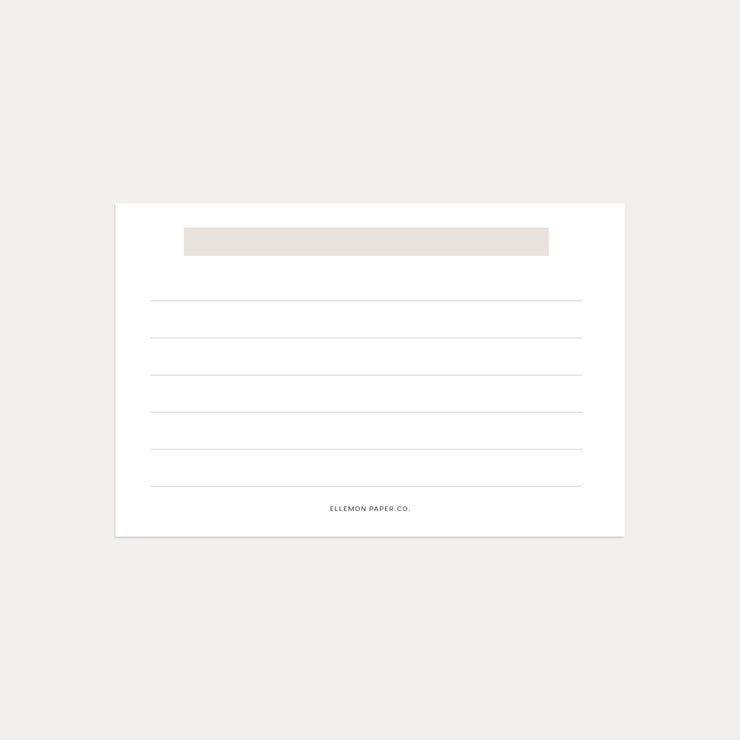Lined Planner Cards - Set of 24 (Credit Card size)