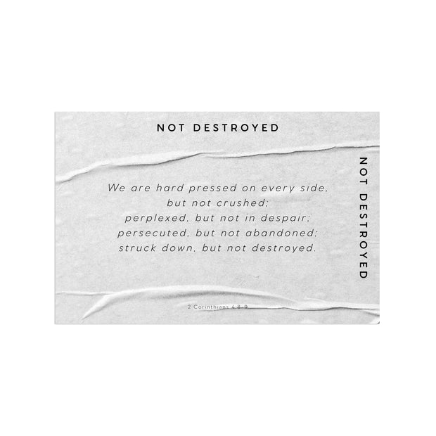 Not Destroyed Planner Card