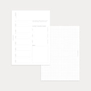 Undated Weekly Planner: First Things First (Week on 1 page + Grid Page)