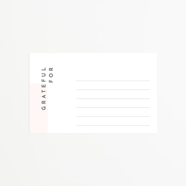 GRATEFUL Planner Cards (Set of 4)