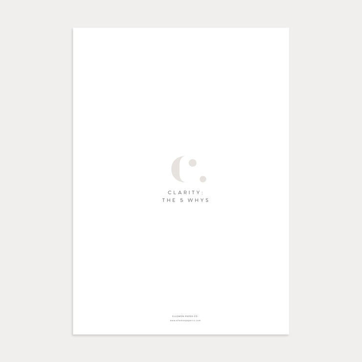 Clarity: The 5 Whys Inserts