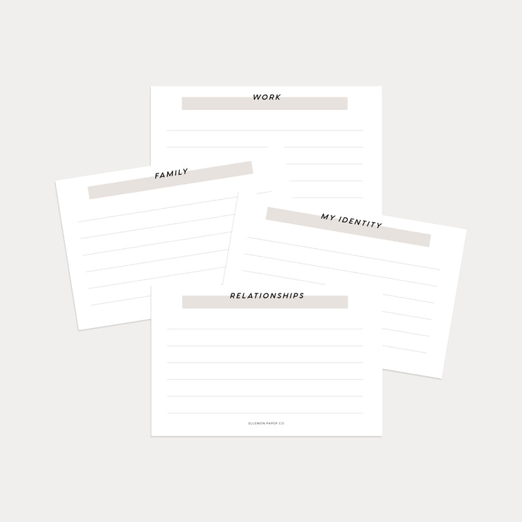 THE CORE PLAN Planner Cards - Set of 16 (Credit Card size)
