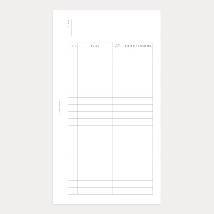 Task Management Inserts