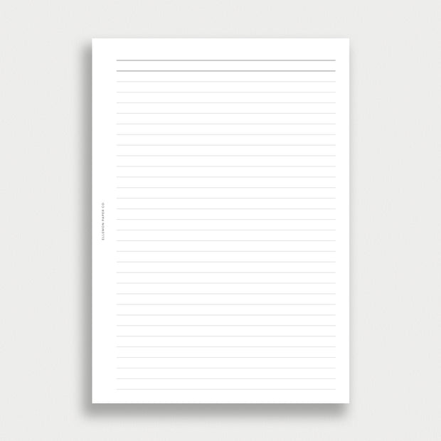 Lined Pages