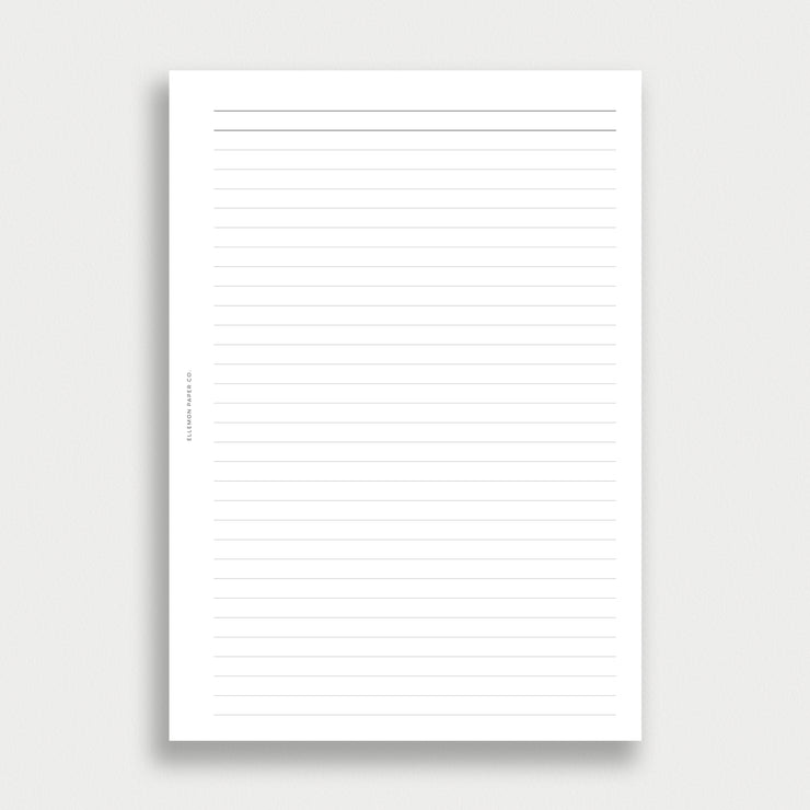 Lined Pages