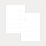 Undated Monthly Planner (Month on 2 pages)