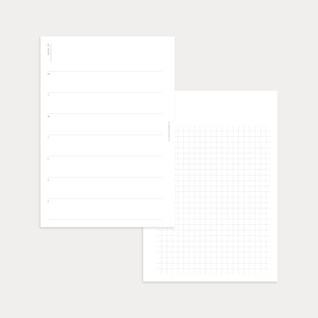 Undated Weekly Planner No. 3 (Week on 2 pages)