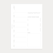 Undated Weekly Planner: First Things First (Week on 1 page + Grid Page)