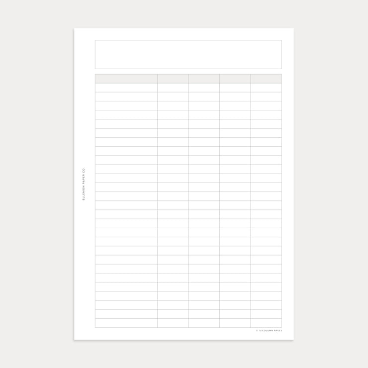 5-Column Pages