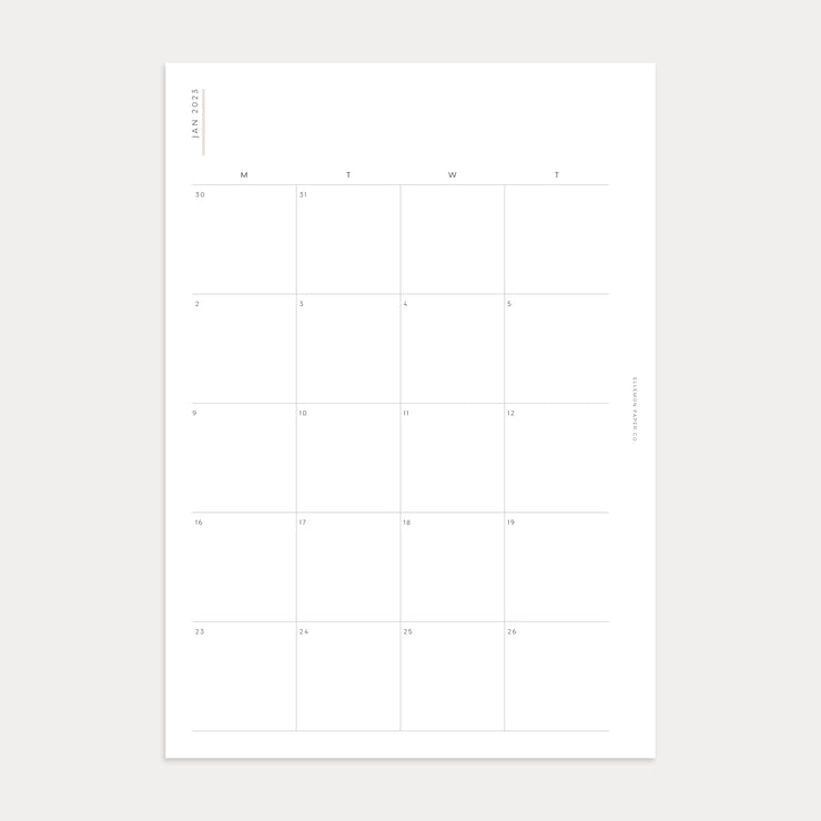 2023 Monthly Planner No. 1