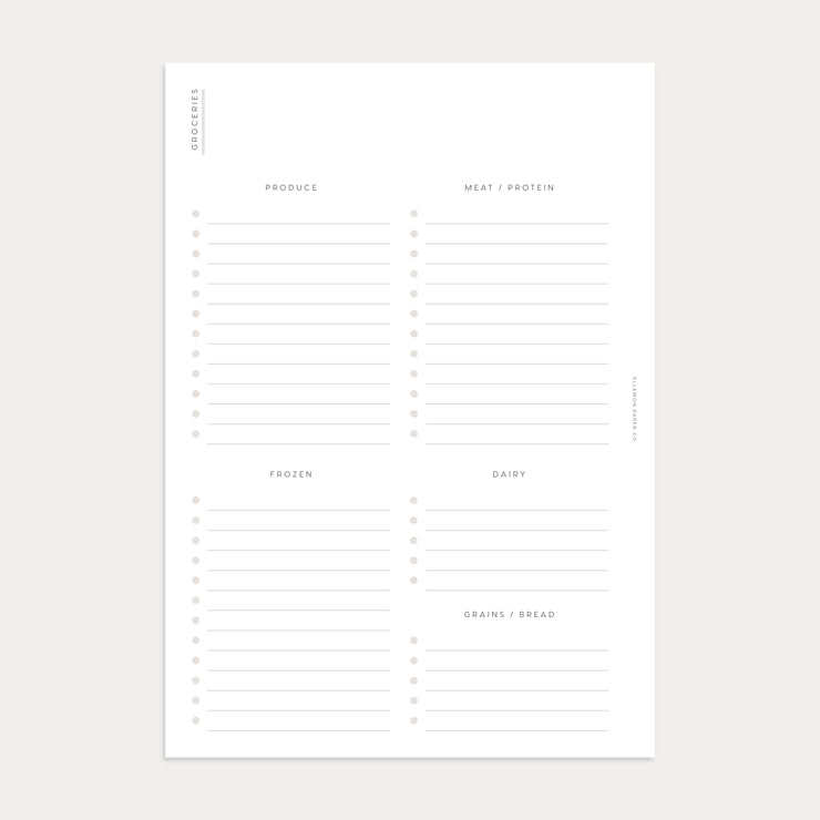 Grocery List