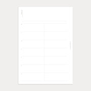 Undated Weekly Planner No. 1 (Week on 2 pages)
