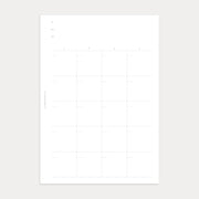 Undated Monthly Planner (Month on 2 pages)