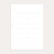 Undated Weekly Planner No. 1 (Week on 2 pages)